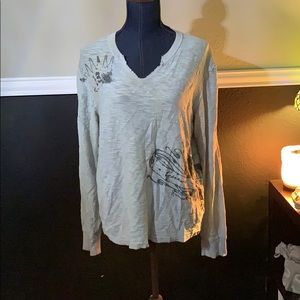 Gray guess longsleeve T-shirt